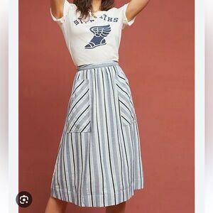 Anthropologie midi skirt